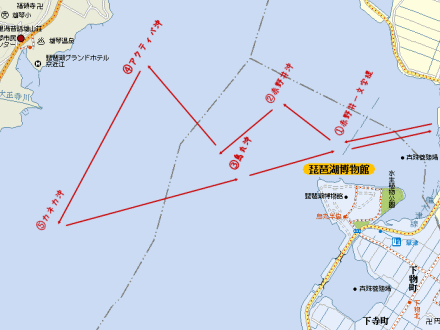 琵琶湖航行マップ