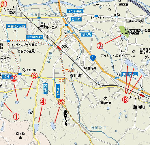 岡崎野池マップ2
