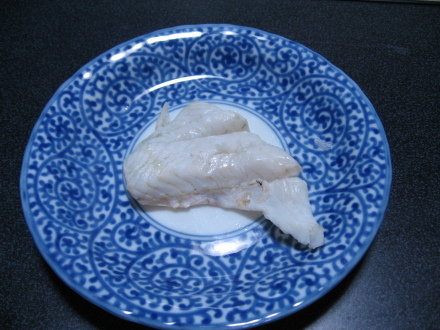 ブラックバスの塩焼き